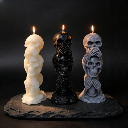 Triple Skull Candle Horror Series